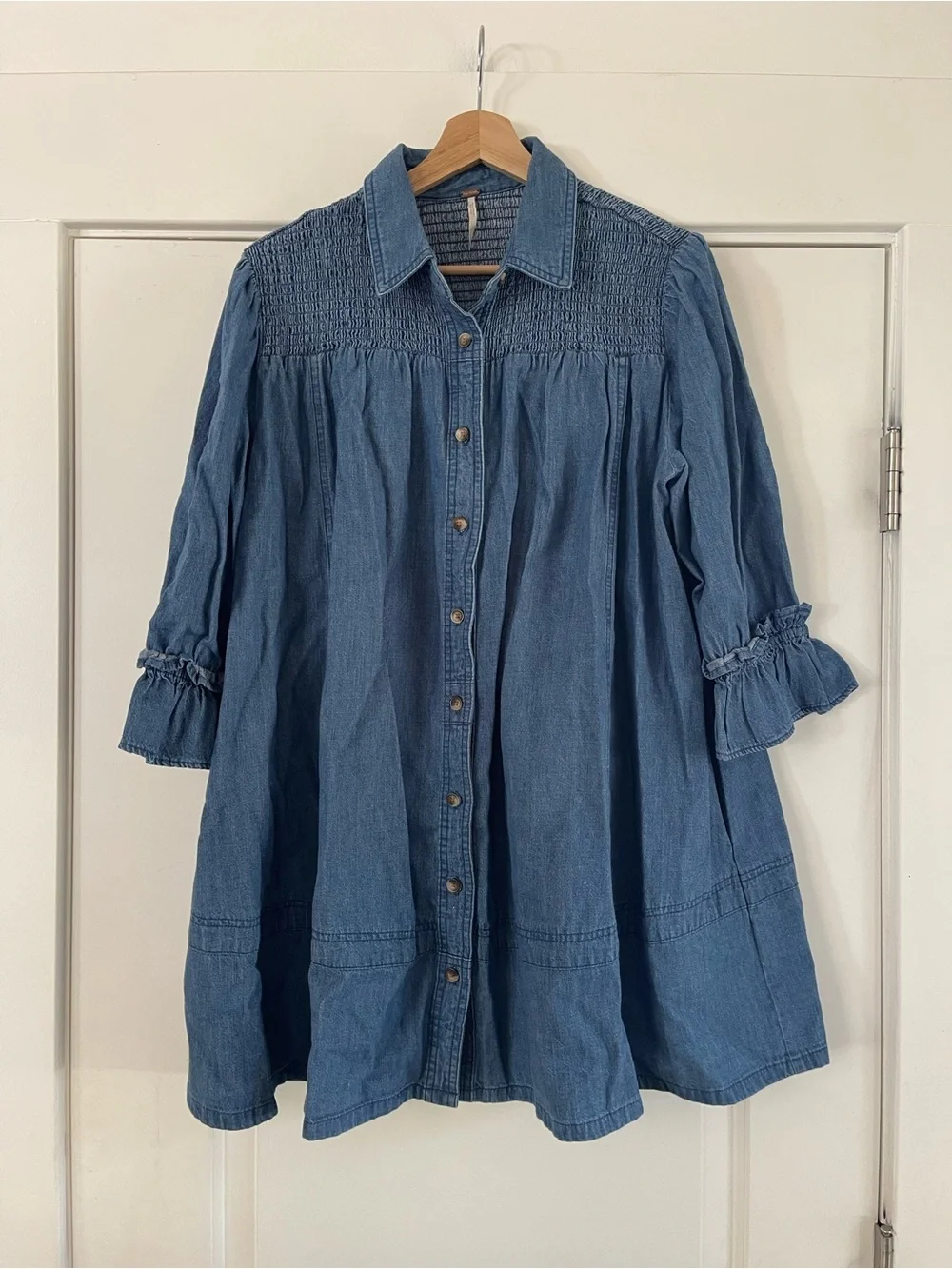 Free People Vanessa Denim Tunic - S